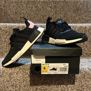 Adidas NMD_R1 Black and White Sneakers